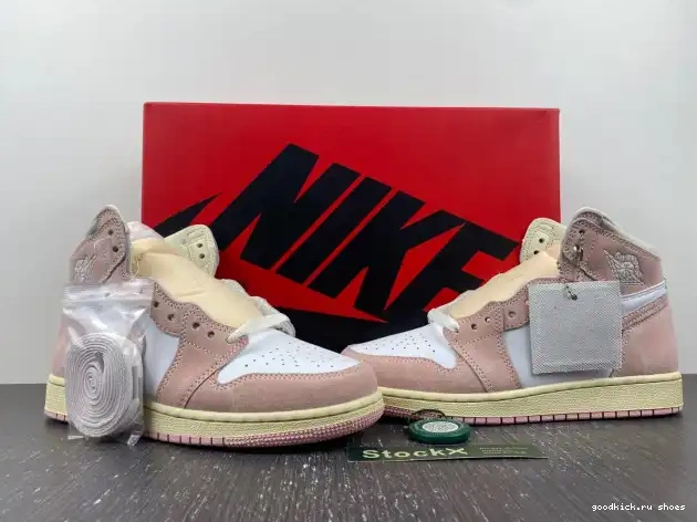 Rep Jordan OG FD2596-600 Pink Washed Air Retro 1 (Women's) High 0606